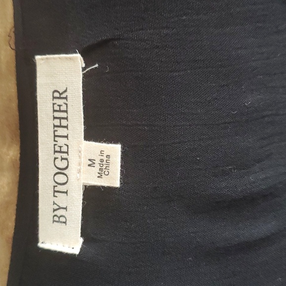 BY Together women's black embroidery top size M - Picture 9 of 15